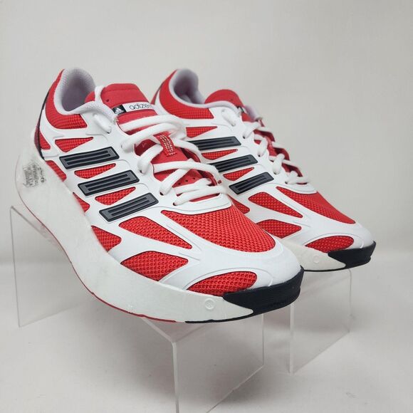 Adidas Adizero Shoes Mens Size 9 Red White Mesh Running Sneakers Colorblock main image 7